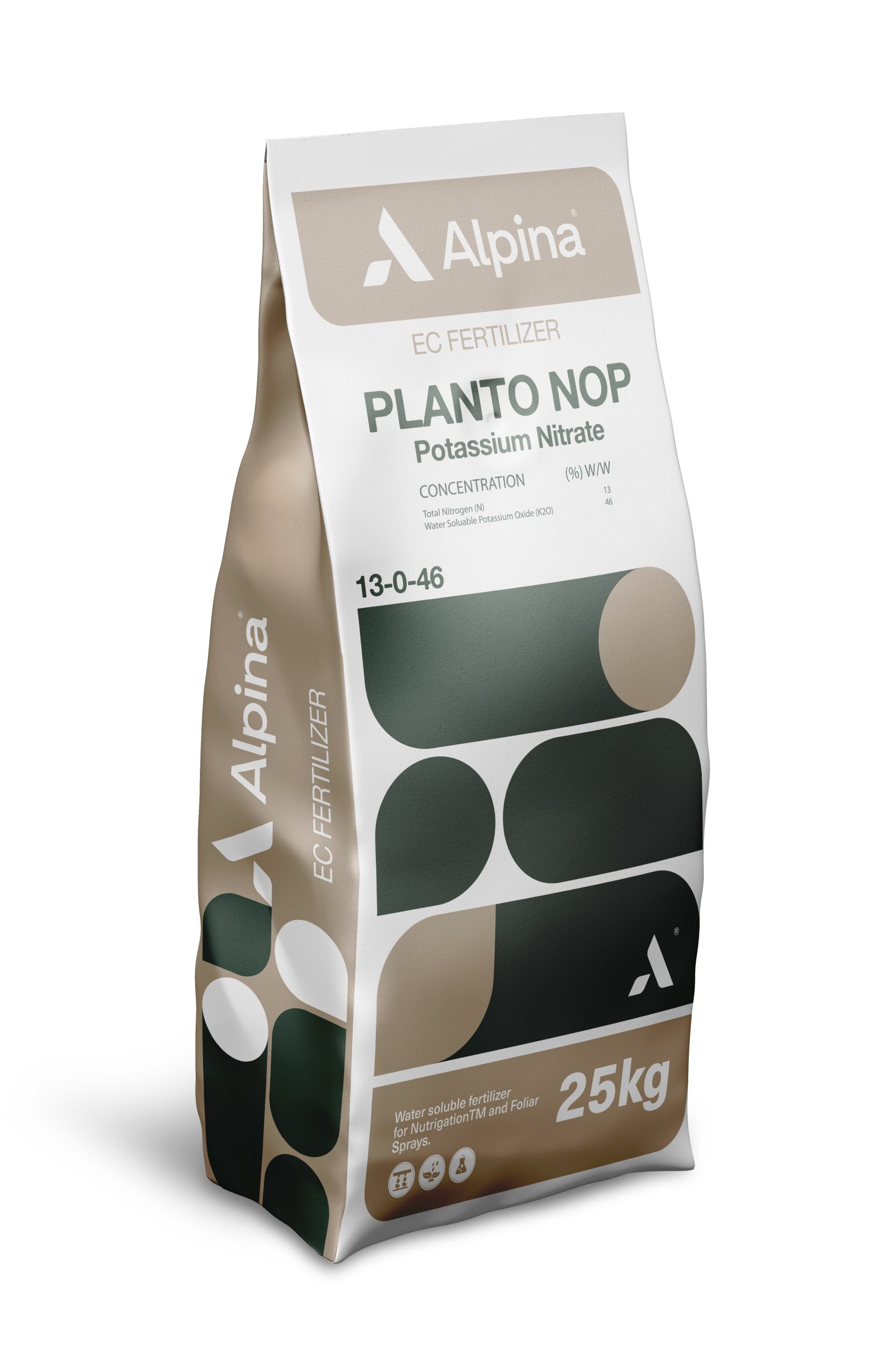 GARANTİ EDİLEN İÇERİK % W/W Toplam Azot (N) % 13 Suda Çözünür Potasyum Oksit (K₂O) % 46